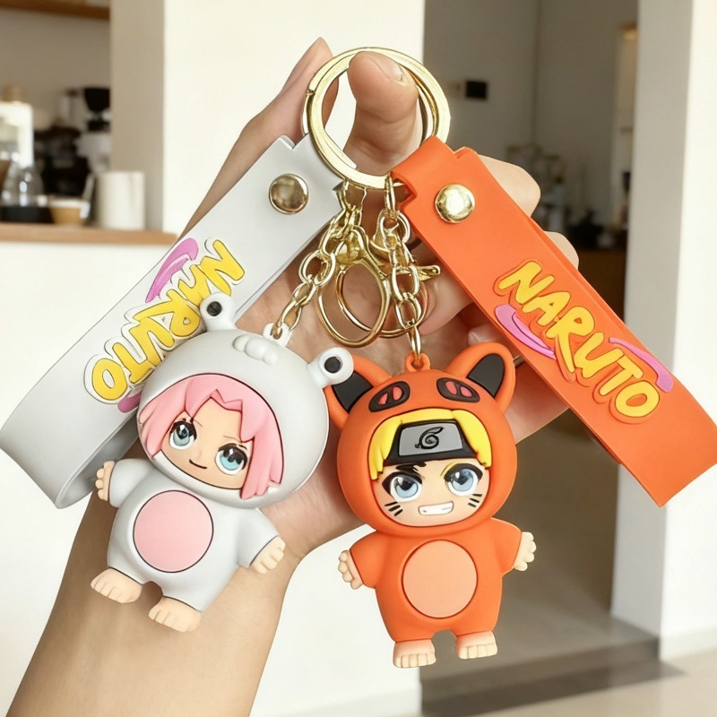 Car Accessories In Japan - New Cartoon Naruto Q-version Keychain Anime