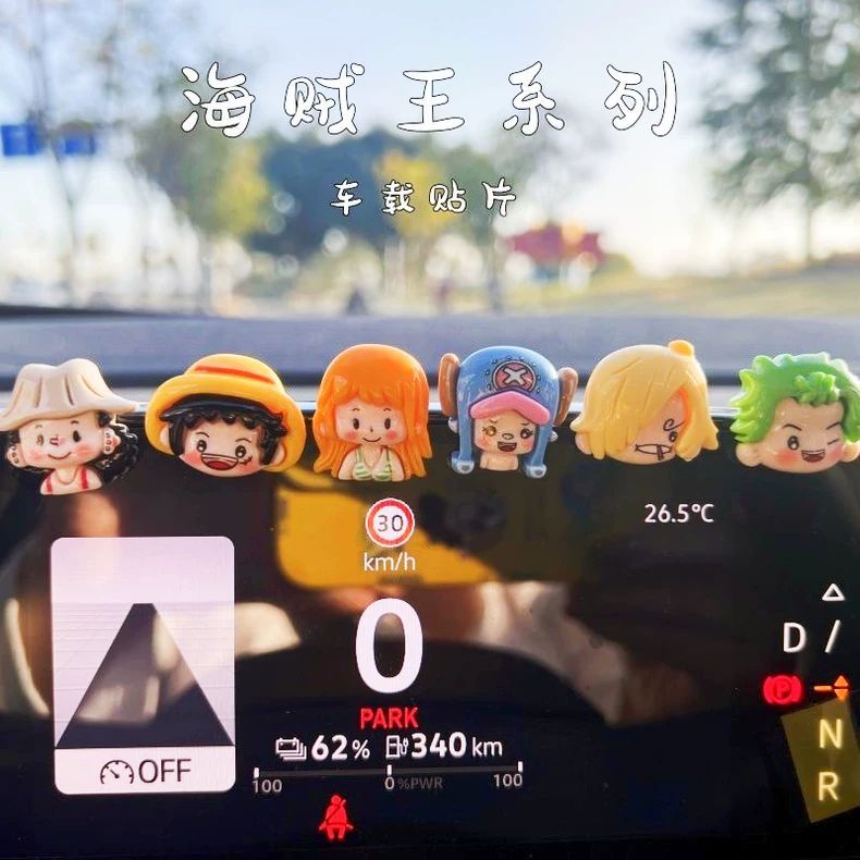 One Piece Cartoon Cute DIY Pat - Car Accessories Wholesale ulasan dan harga