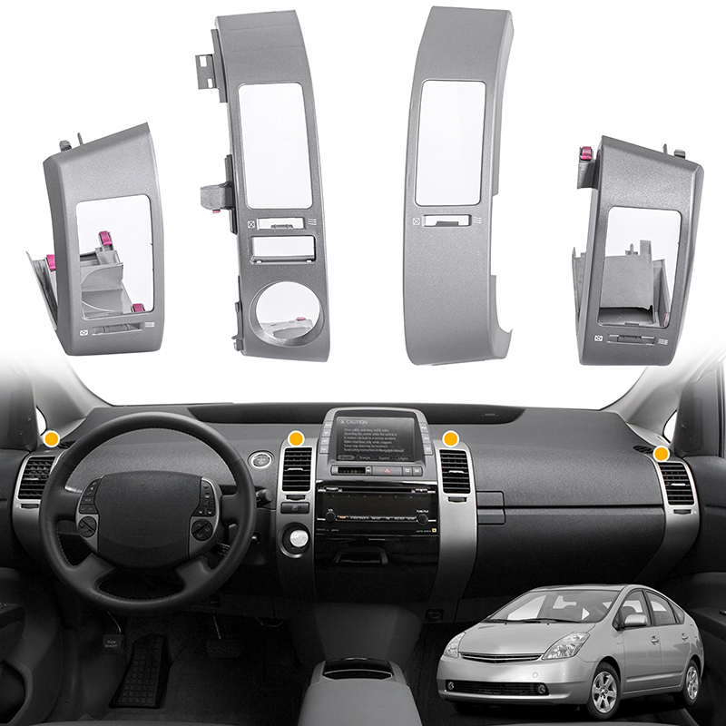 4Pcs Silver‑Gray Dashboard Air - Car Accessories For Dashboard ulasan dan harga