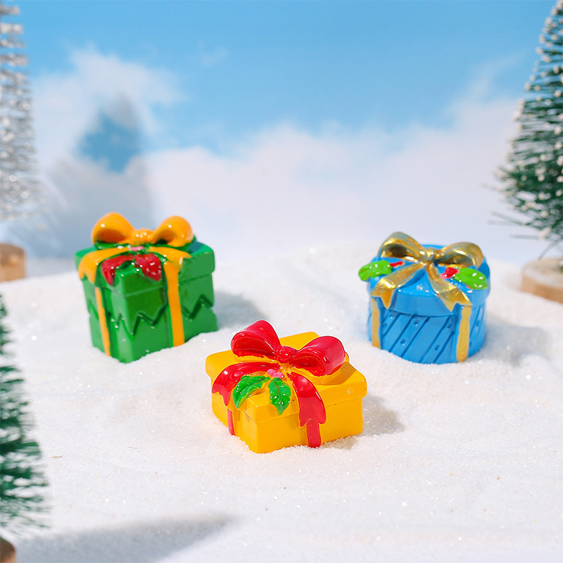1Pc Mini Christmas Gift Box Re - Car Accessories Xmas ulasan dan harga