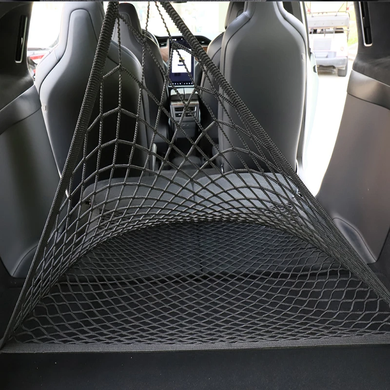 For Tesla Model X Model Y Juni - Car Cargo Net Trunk ulasan dan harga