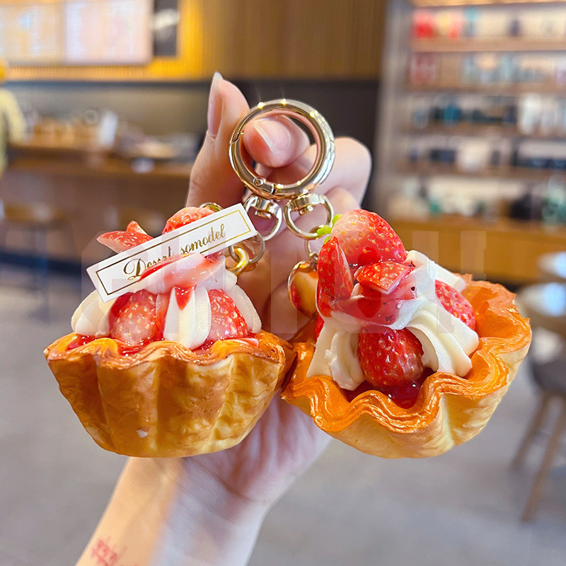 Creative PU Strawberry Egg Tar - Car Accessories For Winter ulasan dan harga