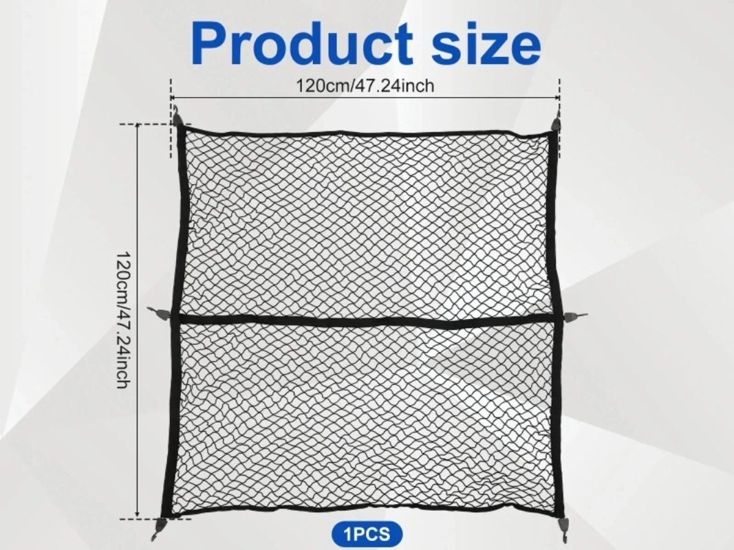 Car Mesh Elastic Nylon Rear Ba - Car Cargo Net Trunk ulasan dan harga