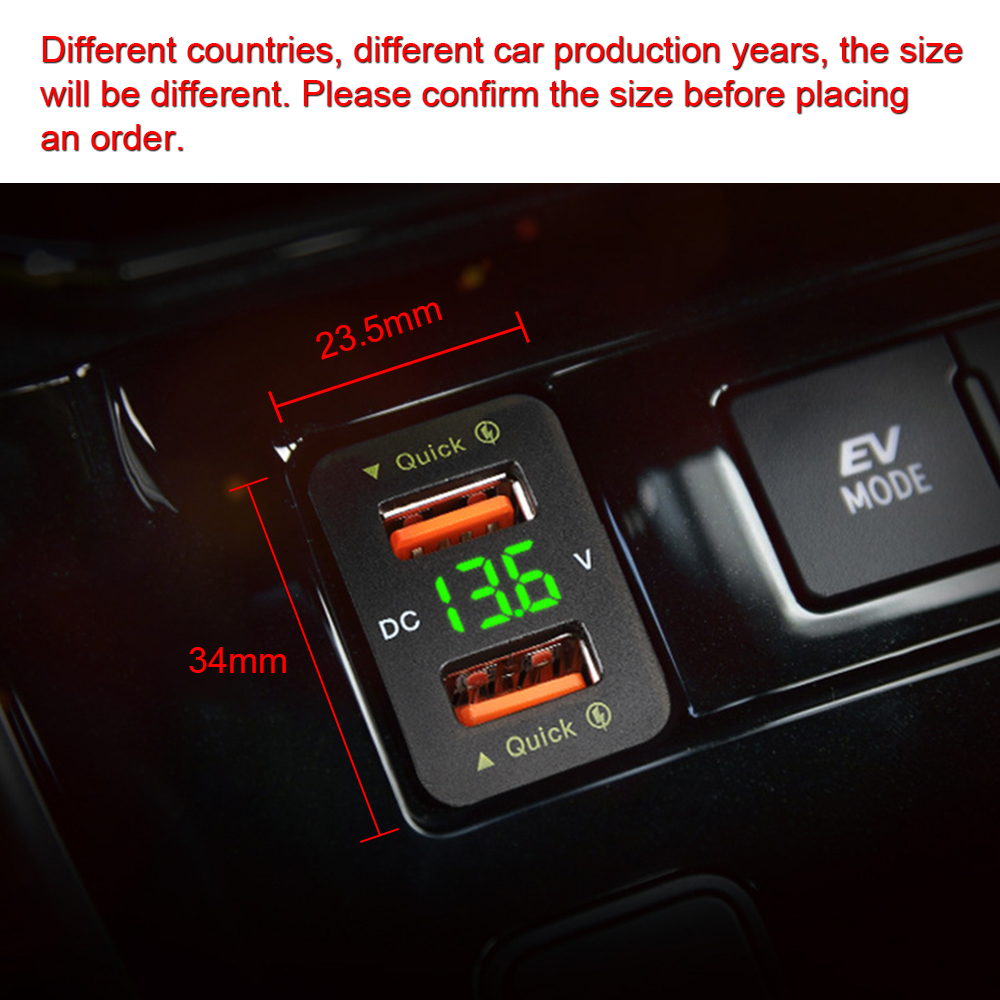 QC Car Socket Charger 12-24V V - Car Accessories Qc ulasan dan harga