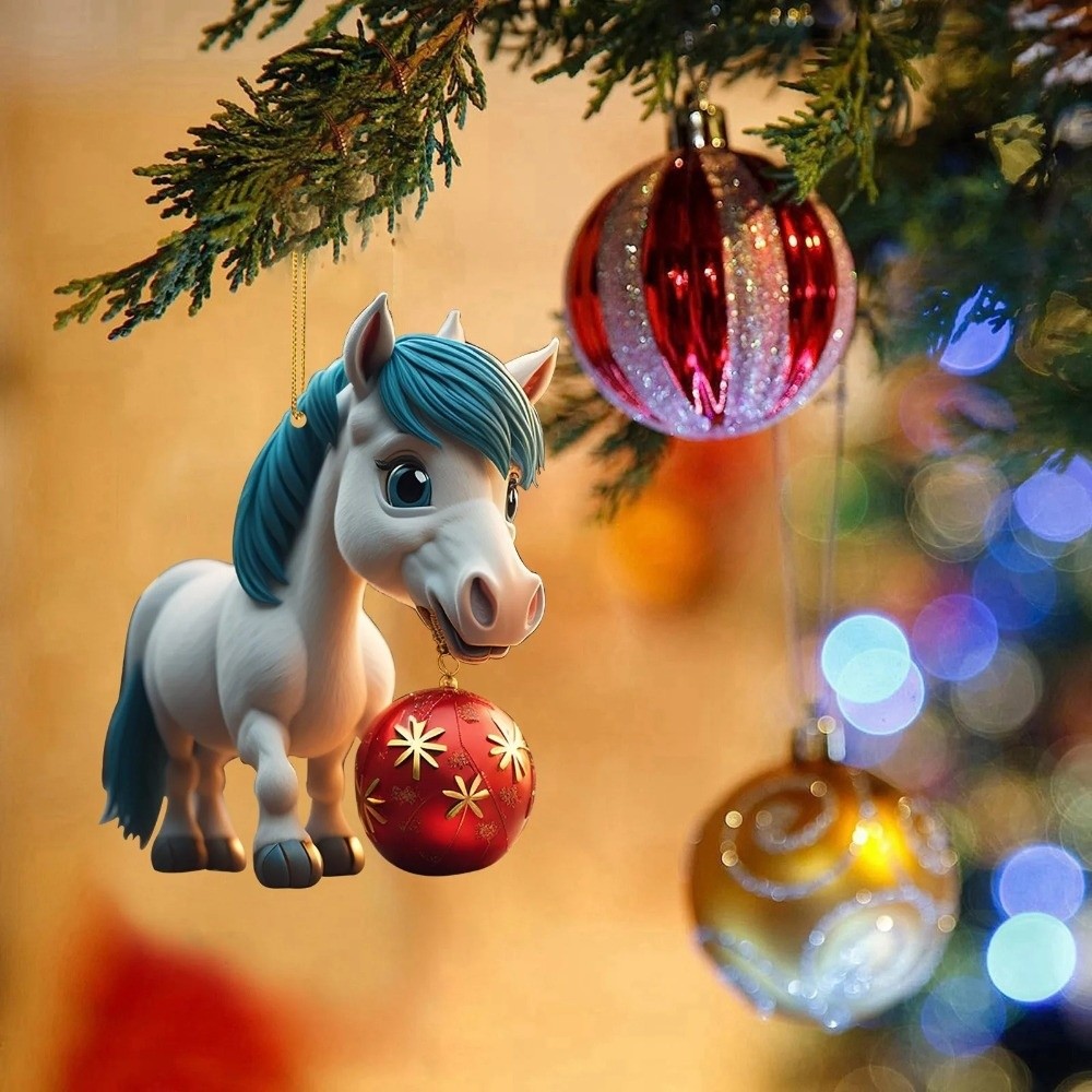 2D Flat Christmas Hanging Pend - Car Accessories Xmas ulasan dan harga