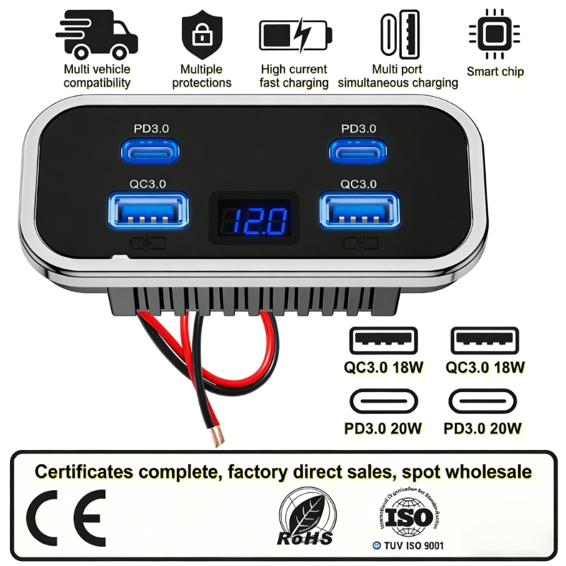 Wall Mount Accessories USB Car - Car Accessories Qc ulasan dan harga